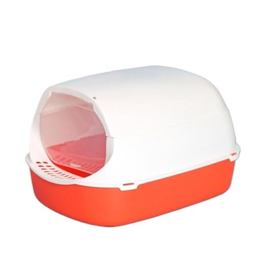 Abgedeckte Katzentoilette, Kunststoff-Katzentoilette, vollständig geschlossene Katzentoilette, Haustiertoilette mit Deckel for den Heimgebrauch, ideal for Kätzchen und erwachsene Katzen, einfach zu mo Abgedeckte Katzentoilette, Kunststoff-Katzentoilette, vollständig geschlossene Katzentoilette, Haustiertoilette mit Deckel for den Heimgebrauch, ideal for Kätzchen und erwachsene Katzen, einfach zu mo von TRgqify-KM