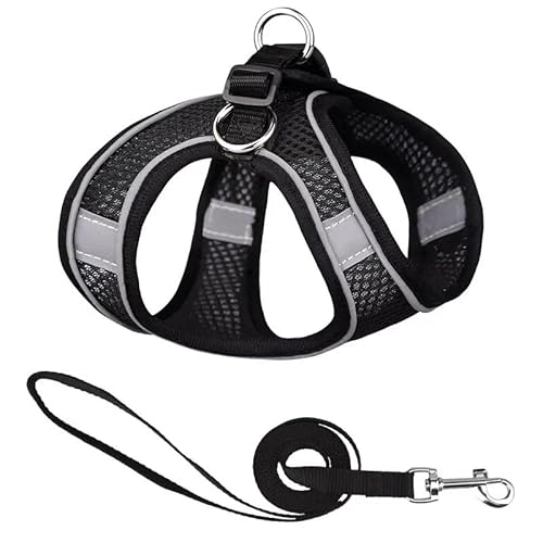 Atmungsaktives, verstellbares Haustiergeschirr, Hundewestengeschirr, Hundegeschirr aus weichem Netzgewebe, reflektierend, atmungsaktiv, Westengeschirre, Easy Walk-Geschirr mit Schnalle for kleine und Atmungsaktives, verstellbares Haustiergeschirr, Hundewestengeschirr, Hundegeschirr aus weichem Netzgewebe, reflektierend, atmungsaktiv, Westengeschirre, Easy Walk-Geschirr mit Schnalle for kleine und von TRgqify-KM