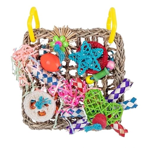 Buntes Vogelschaukelspielzeug, sicherer Papageienkäfig, buntes Kauspielzeug, fünfzackiger Stern (Color : D) von TRgqify-KM