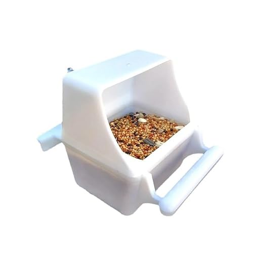 Hängender Vogel-Kunststoff-Lebensmittelbehälter for Wellensittich-Box, kann Käfigzubehör, Fütterungsbedarf, Trinkbrunnen von TRgqify-KM
