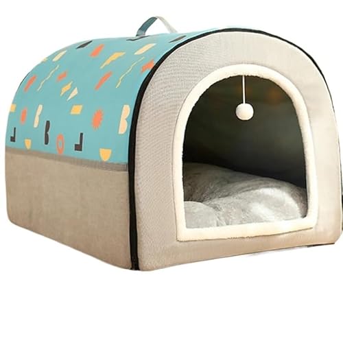 Hundebett mit Bezug, Höhle, Hundeversteck, Hundeschlafplatz, Hundehöhlenbett, Anti-Angst, rutschfest, waschbar, winddicht, warm, weich, ideal for Welpen und mittelgroße Hunde, Haustierbett, Hundebetth Hundebett mit Bezug, Höhle, Hundeversteck, Hundeschlafplatz, Hundehöhlenbett, Anti-Angst, rutschfest, waschbar, winddicht, warm, weich, ideal for Welpen und mittelgroße Hunde, Haustierbett, Hundebetth von TRgqify-KM