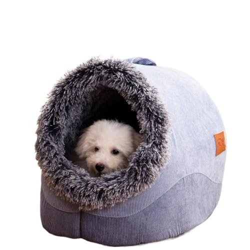 Hundebett mit Bezug, Höhle, Hundeversteck, Hundeschlafplatz, Hundehöhlenbett, Anti-Angst, rutschfest, waschbar, winddicht, warm, weich, ideal for Welpen und mittelgroße Hunde, Haustierbett, Hundebetth Hundebett mit Bezug, Höhle, Hundeversteck, Hundeschlafplatz, Hundehöhlenbett, Anti-Angst, rutschfest, waschbar, winddicht, warm, weich, ideal for Welpen und mittelgroße Hunde, Haustierbett, Hundebetth von TRgqify-KM
