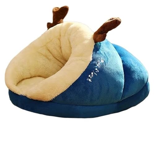 Hundebett mit Bezug, Höhle, Hundeversteck, Hundeschlafplatz, Hundehöhlenbett, Anti-Angst, rutschfest, waschbar, winddicht, warm, weich, ideal for Welpen und mittelgroße Hunde, Haustierbett, Hundebetth Hundebett mit Bezug, Höhle, Hundeversteck, Hundeschlafplatz, Hundehöhlenbett, Anti-Angst, rutschfest, waschbar, winddicht, warm, weich, ideal for Welpen und mittelgroße Hunde, Haustierbett, Hundebetth von TRgqify-KM