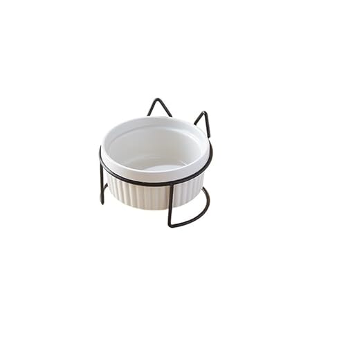 Katzennapf, Keramik-Doppelnapf, Wassernapf, schützt die Halswirbel. Katzenfutternapf, Trinknapf, Haustiernapf, diagonales Futterbecken (Color : Burgundy) von TRgqify-KM