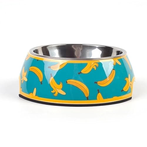 Luxuriöse Futternäpfe for Wasser und Futter aus Edelstahl for Katzen und Hunde (Color : Color 22, Size : M) von TRgqify-KM