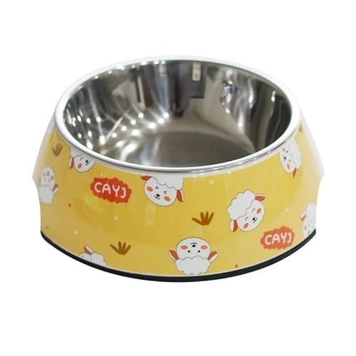 Luxuriöse Futternäpfe for Wasser und Futter aus Edelstahl for Katzen und Hunde (Color : Color 4, Size : L) von TRgqify-KM