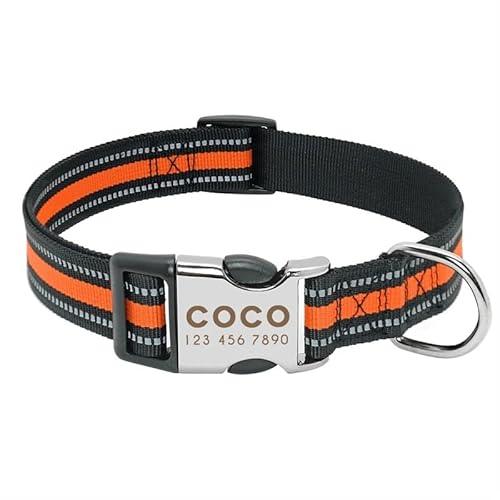 Personalisiertes Welpenhalsband aus Nylon, strapazierfähiges Haustierhalsband for kleine Hunde. Großes Hundehalsband, verstellbares und bequemes Design, geeignet for das Training und den täglichen Geb Personalisiertes Welpenhalsband aus Nylon, strapazierfähiges Haustierhalsband for kleine Hunde. Großes Hundehalsband, verstellbares und bequemes Design, geeignet for das Training und den täglichen Geb von TRgqify-KM