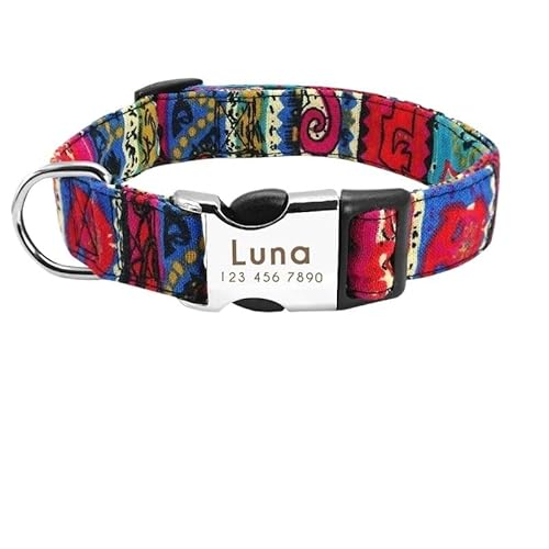 Personalisiertes Welpenhalsband aus Nylon, strapazierfähiges Haustierhalsband for kleine Hunde. Großes Hundehalsband, verstellbares und bequemes Design, geeignet for das Training und den täglichen Geb Personalisiertes Welpenhalsband aus Nylon, strapazierfähiges Haustierhalsband for kleine Hunde. Großes Hundehalsband, verstellbares und bequemes Design, geeignet for das Training und den täglichen Geb von TRgqify-KM