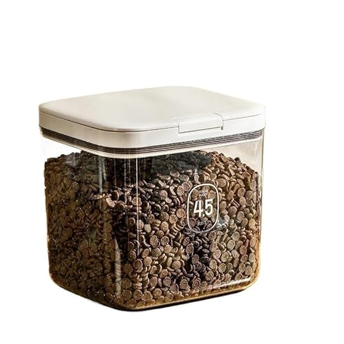 TRgqify-KM Lagerung von Tiernahrung, versiegelt, feuchtigkeitsbeständig und frisch haltend, Futtereimer for Hunde und Katzen, Futterbox for Hunde und Katzen mit Deckel (Color : 4.5L) von TRgqify-KM