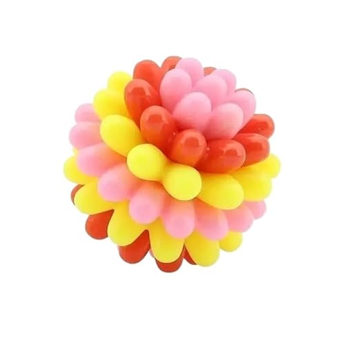 TRgqify-KM Lettuce Pets Toys Robuster, stacheliger Kauball – for mittelgroße und große Hunde, Hundespielzeug for Aggressive Kauer(Pink,1pc) von TRgqify-KM