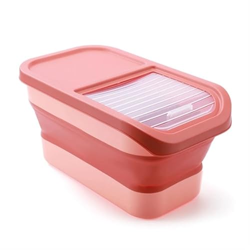 TRgqify-KM Zusammenklappbarer Katzen- und Hundefutter-Organizer, Katzen-Trockenfutterbox mit Deckel, luftdichter Verschluss, Küchen-Müsli-Reis-Organizer (Color : PR 13 LB Capacity) von TRgqify-KM