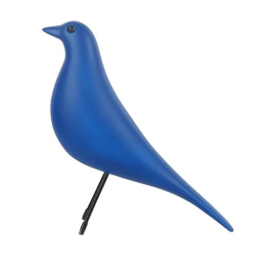 Vogelhaus Vogelhaus Dekoration, Büro Desktop Harz Taube Ornamente, Heimdekoration Vogel Skulptur Handwerk. (Color : Dark Blue) von TRgqify-KM