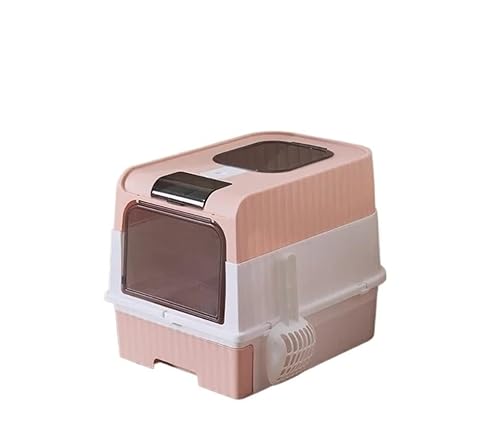 Zusammenklappbare Katzentoilette, große Haustiertoilette for Katzen, abgedeckt und versiegelt, große Kapazität for Katzentoilette, ideal for Kätzchen und erwachsene Katzen, geeignet for verschiedene K Zusammenklappbare Katzentoilette, große Haustiertoilette for Katzen, abgedeckt und versiegelt, große Kapazität for Katzentoilette, ideal for Kätzchen und erwachsene Katzen, geeignet for verschiedene K von TRgqify-KM