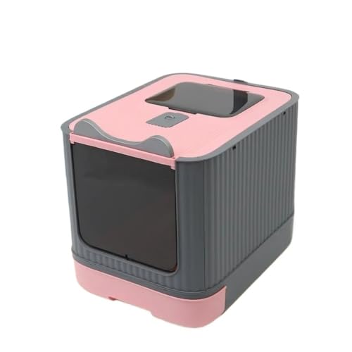 Zusammenklappbare Katzentoilette, große Haustiertoilette for Katzen, abgedeckt und versiegelt, große Kapazität for Katzentoilette, ideal for Kätzchen und erwachsene Katzen, geeignet for verschiedene K Zusammenklappbare Katzentoilette, große Haustiertoilette for Katzen, abgedeckt und versiegelt, große Kapazität for Katzentoilette, ideal for Kätzchen und erwachsene Katzen, geeignet for verschiedene K von TRgqify-KM