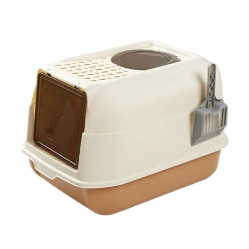 Zusammenklappbare Katzentoilette, große Haustiertoilette for Katzen, abgedeckt und versiegelt, große Kapazität for Katzentoilette, ideal for Kätzchen und erwachsene Katzen, geeignet for verschiedene K Zusammenklappbare Katzentoilette, große Haustiertoilette for Katzen, abgedeckt und versiegelt, große Kapazität for Katzentoilette, ideal for Kätzchen und erwachsene Katzen, geeignet for verschiedene K von TRgqify-KM