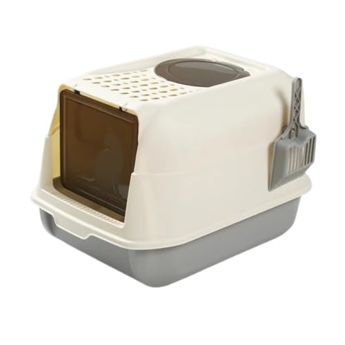 Zusammenklappbare Katzentoilette, große Haustiertoilette for Katzen, abgedeckt und versiegelt, große Kapazität for Katzentoilette, ideal for Kätzchen und erwachsene Katzen, geeignet for verschiedene K Zusammenklappbare Katzentoilette, große Haustiertoilette for Katzen, abgedeckt und versiegelt, große Kapazität for Katzentoilette, ideal for Kätzchen und erwachsene Katzen, geeignet for verschiedene K von TRgqify-KM
