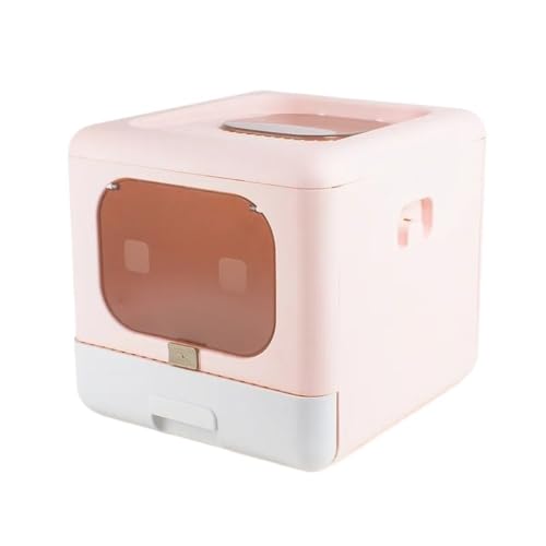 Zusammenklappbare Katzentoilette, große Haustiertoilette for Katzen, abgedeckt und versiegelt, große Kapazität for Katzentoilette, ideal for Kätzchen und erwachsene Katzen, geeignet for verschiedene K Zusammenklappbare Katzentoilette, große Haustiertoilette for Katzen, abgedeckt und versiegelt, große Kapazität for Katzentoilette, ideal for Kätzchen und erwachsene Katzen, geeignet for verschiedene K von TRgqify-KM