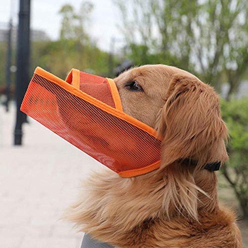 TRoki schützender Mundschutz für Hunde: uneingeschränktes Trinken und Füttern, bequem und atmungsaktiv, sanft zum Mund, sicheres dreieckiges Design von TRoki