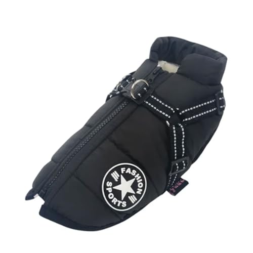TSBB Haustier-Wintermantelgeschirr für Hunde,2-beinige,Winddichte Welpenkleidung mit Leinenhaken,Warmer,verdickter Futter-Overall,Haustier-Outfits TSBB Haustier-Wintermantelgeschirr für Hunde,2-beinige,Winddichte Welpenkleidung mit Leinenhaken,Warmer,verdickter Futter-Overall,Haustier-Outfits von TSBB