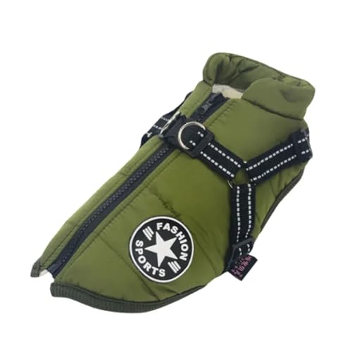 TSBB Haustier-Wintermantelgeschirr für Hunde,2-beinige,Winddichte Welpenkleidung mit Leinenhaken,Warmer,verdickter Futter-Overall,Haustier-Outfits TSBB Haustier-Wintermantelgeschirr für Hunde,2-beinige,Winddichte Welpenkleidung mit Leinenhaken,Warmer,verdickter Futter-Overall,Haustier-Outfits von TSBB