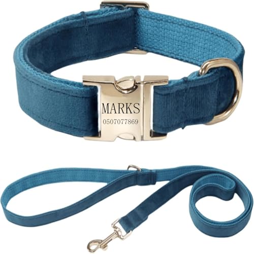 Hundehalsband mit Leine, modisches Hundehalsband, personalisierte Namensgravur, verfügbar, Hundetrainingshalsband für kleine, mittelgroße und große Hunde, verstellbare Größe, Haustierbedarf mit Leine Hundehalsband mit Leine, modisches Hundehalsband, personalisierte Namensgravur, verfügbar, Hundetrainingshalsband für kleine, mittelgroße und große Hunde, verstellbare Größe, Haustierbedarf mit Leine von TSD