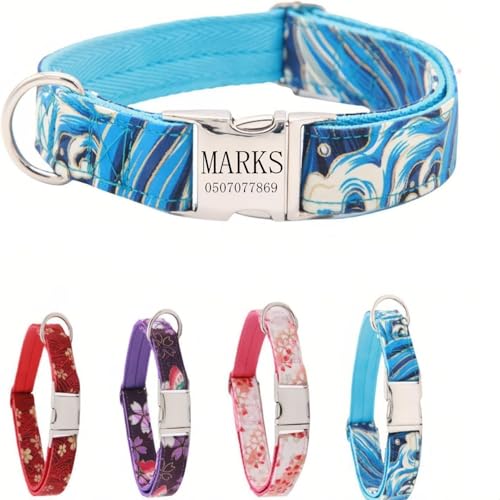 Hundehalsband mit Leine, modisches Hundehalsband, personalisierte Namensgravur, verfügbar, Hundetrainingshalsband für kleine, mittelgroße und große Hunde, verstellbare Größe, Haustierbedarf mit Leine Hundehalsband mit Leine, modisches Hundehalsband, personalisierte Namensgravur, verfügbar, Hundetrainingshalsband für kleine, mittelgroße und große Hunde, verstellbare Größe, Haustierbedarf mit Leine von TSD