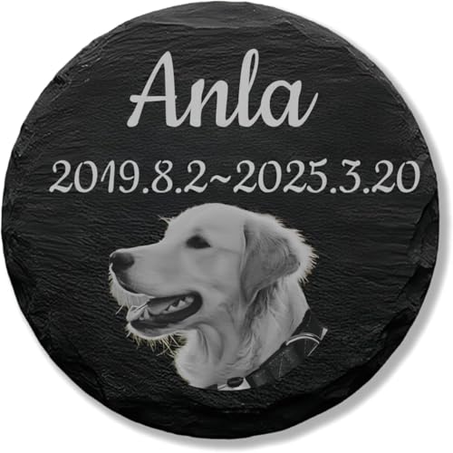TSD Gedenkstein für Hunde mit Fotogravur, personalisierbar, Grabmarkierung, schwarzer Granit, Gedenktafel für Verlust, Hunde, Geschenke, personalisierbar, Haustier-Grabstein mit Namen TSD Gedenkstein für Hunde mit Fotogravur, personalisierbar, Grabmarkierung, schwarzer Granit, Gedenktafel für Verlust, Hunde, Geschenke, personalisierbar, Haustier-Grabstein mit Namen von TSD