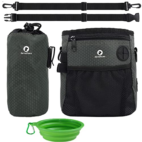 TSKDKIT Futterbeutel für Hunde, 2 in 1 Leckerlibeutel für Hunde mit Wasserflasche Tasche, Abnehmbare Hundetraining mit Aufbewahrungstasche und Kotbeutel-Spender für Gassigehen & Hundetraining TSKDKIT Futterbeutel für Hunde, 2 in 1 Leckerlibeutel für Hunde mit Wasserflasche Tasche, Abnehmbare Hundetraining mit Aufbewahrungstasche und Kotbeutel-Spender für Gassigehen & Hundetraining von TSKDKIT