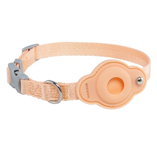 TSPRO Halsband Hund mit AirTag Halter, Verstellbar Hundehalsband für Kleine Hunde, Haltbar und Atmungsfähig für Spaziergänge, Joggen, Training (Orange Größe 1) TSPRO Halsband Hund mit AirTag Halter, Verstellbar Hundehalsband für Kleine Hunde, Haltbar und Atmungsfähig für Spaziergänge, Joggen, Training (Orange Größe 1) von TSPRO