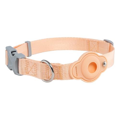TSPRO Halsband Hund mit AirTag Halter, Verstellbar Hundehalsband für Große Hunde, Haltbar und Atmungsfähig für Spaziergänge, Joggen, Training (Orange Größe 3) TSPRO Halsband Hund mit AirTag Halter, Verstellbar Hundehalsband für Große Hunde, Haltbar und Atmungsfähig für Spaziergänge, Joggen, Training (Orange Größe 3) von TSPRO