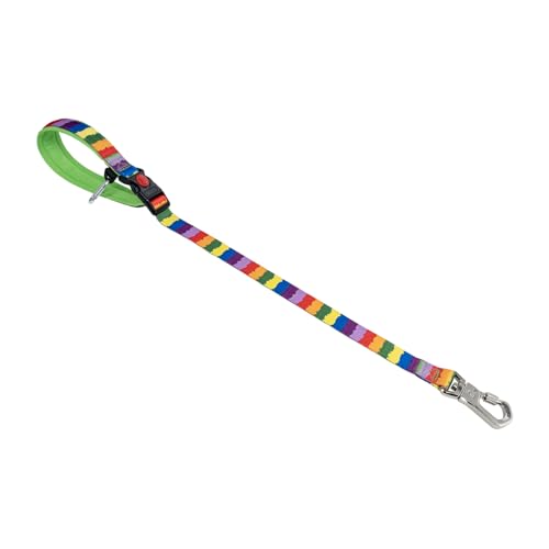 TSPRO Trainingsleine für Hunde, Kurzführer Hund für Große Hunde, mit Starkem Metallverschluss und Gepolstertem Griff, 66 cm Verstellbare Hundeleitband für Spaziergäng (Mehrfarbig) von TSPRO