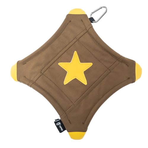 TSPRO Taktisch Hunde Frisbee, Dauerhaftes Nylon-Bogenförmige Scheibe für Starke Kauhunde, Mittel- bis Großrassen, Wasserschwimmend, Wurfbar und Einfach zu Werfen, für Indoor- und Outdoor-Spiel (Khaki) von TSPRO