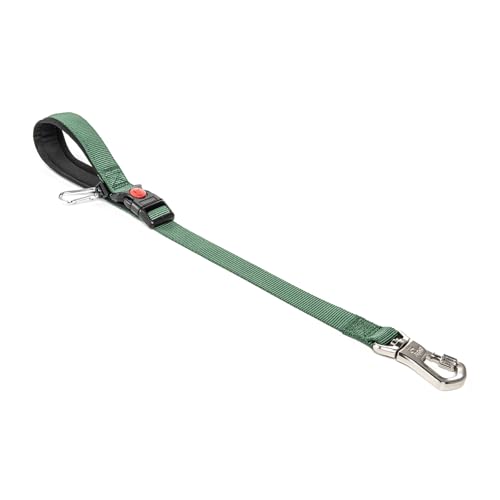 TSPRO Trainingsleine für Hunde, Kurzführer Hund für Große Hunde, mit Starkem Metallverschluss und Gepolstertem Griff, 51 cm Verstellbare Hundeleitband für Spaziergäng (Grün) von TSPRO