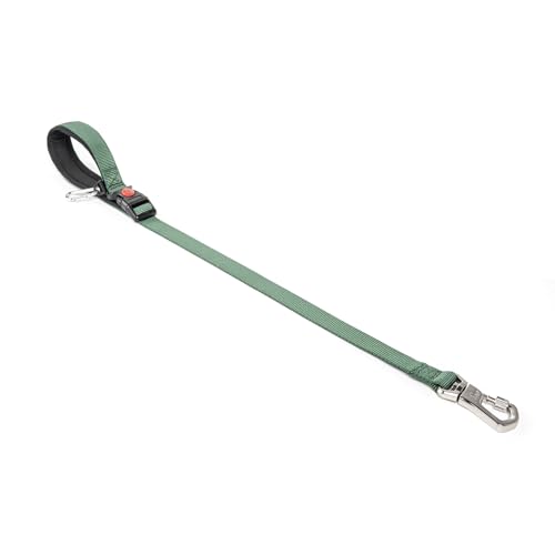 TSPRO Trainingsleine für Hunde, Kurzführer Hund für Große Hunde, mit Starkem Metallverschluss und Gepolstertem Griff, 66 cm Verstellbare Hundeleitband für Spaziergäng (Grün) von TSPRO