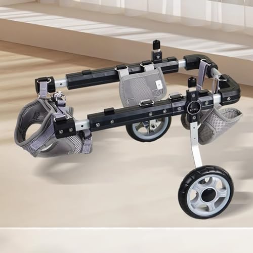 TT-YEC Verstellbarer Rollstuhl Für Hundehinterbeine, Rollstuhl Für Hunde- Und Katzenhinterbeine, Gehhilfe Für Behinderte Haustiere, Geeignet Für Verschiedene Gelände Und Szenen,M von TT-YEC