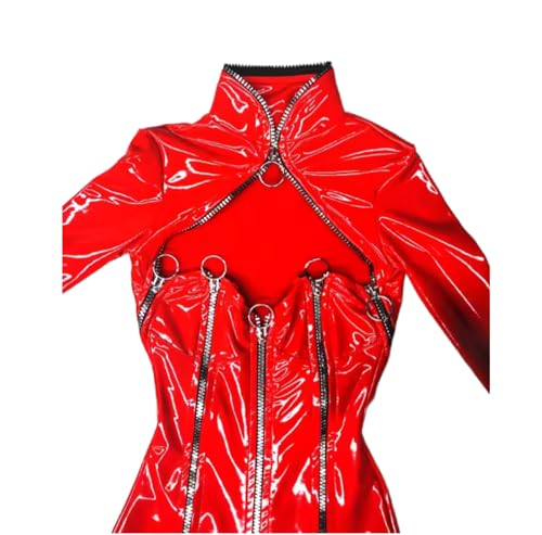 100% roter Latex Gummi -Frauen Katzenuit,Frauen,Xs von TTANYYUINGOU