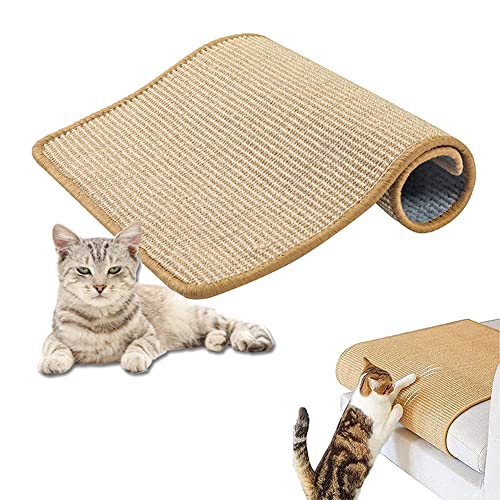 Kratzmatte Katze - Sisal, Katzenkratzmatte, Kratzteppich Sisal, Kratzschutz Katzenkratzmatte, für Wände, Böden, Möbel, um das Kratzen von Katzen und Hunden zu verhindern von TTBDDM