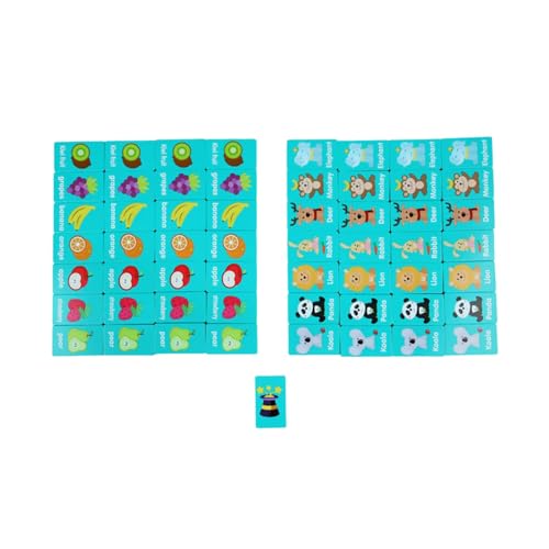 TTETTZ 36Pcs Dominos Spielzeug Kognitiven Fähigkeiten Motor Fähigkeiten für Kinder Im Vorschulalter TTETTZ 36Pcs Dominos Spielzeug Kognitiven Fähigkeiten Motor Fähigkeiten für Kinder Im Vorschulalter von TTETTZ
