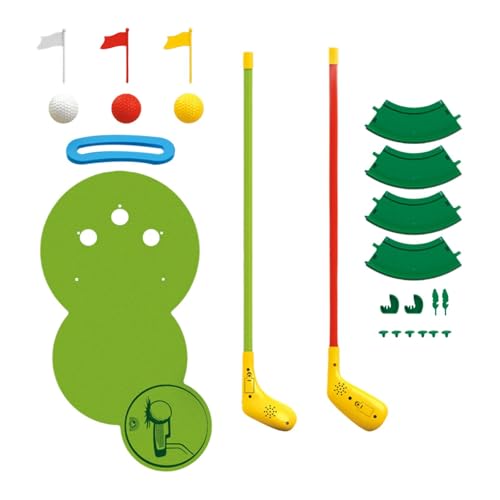 TTETTZ Golfspielset für Kinder mit Putter, Putting Cup Und Nummerierter Flagge, Inklusive Bällen Und Schlägern TTETTZ Golfspielset für Kinder mit Putter, Putting Cup Und Nummerierter Flagge, Inklusive Bällen Und Schlägern von TTETTZ