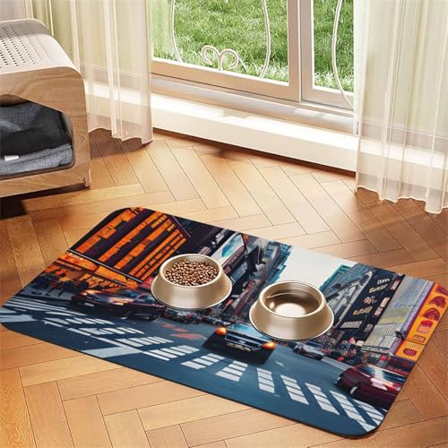 Saugfähige Leder-Tischdecke für Hunde und Katzen, Motiv: New York City, bedruckt, 4 mm dick Saugfähige Leder-Tischdecke für Hunde und Katzen, Motiv: New York City, bedruckt, 4 mm dick von TTIGLHOH