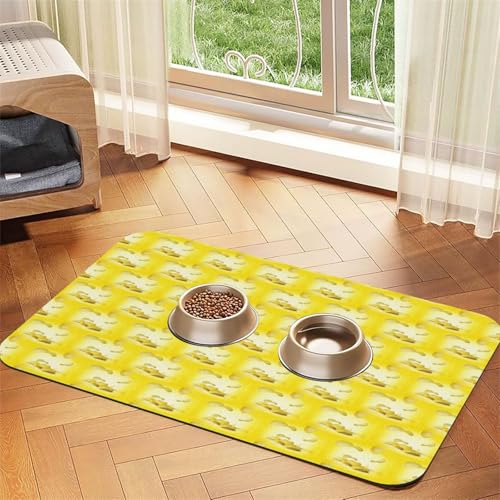 Saugfähige Leder-Tischdecke für Hunde und Katzen, mit Kartoffelchip-Aufdruck, 4 mm dick von TTIGLHOH