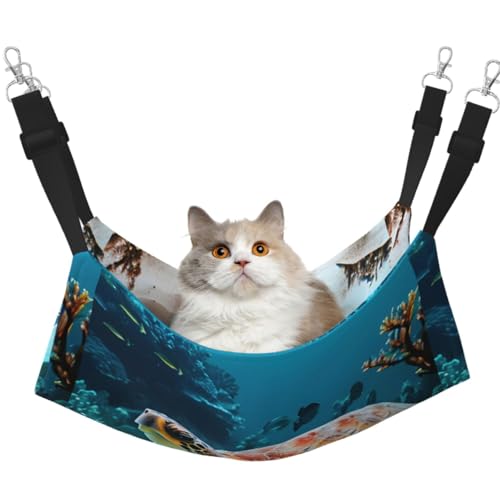 Sea Turtle Haustier-Hängematte für Katzen, Frettchen, weiches Bett, geeignet für Haustiere, Meerschweinchen, Hamster, Kätzchen Sea Turtle Haustier-Hängematte für Katzen, Frettchen, weiches Bett, geeignet für Haustiere, Meerschweinchen, Hamster, Kätzchen von TTIGLHOH