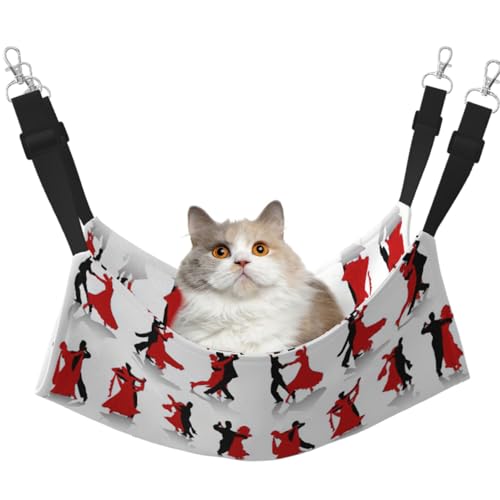 TTIGLHOH Ballroom Dance Haustier-Hängematte für Katzen, Frettchen, weiches Bett, geeignet für Haustiere, Meerschweinchen, Hamster, Kätzchen TTIGLHOH Ballroom Dance Haustier-Hängematte für Katzen, Frettchen, weiches Bett, geeignet für Haustiere, Meerschweinchen, Hamster, Kätzchen von TTIGLHOH