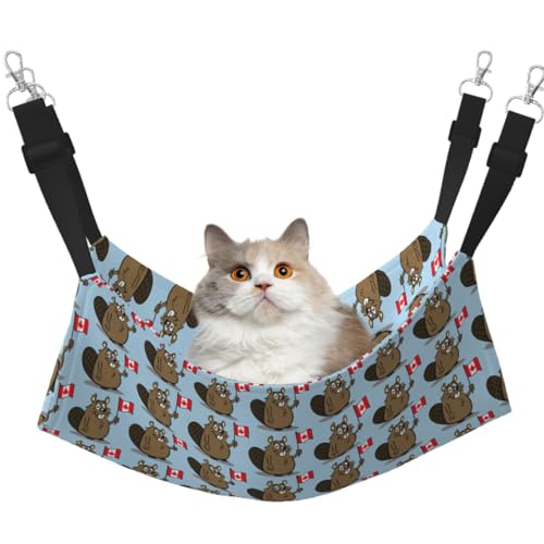 TTIGLHOH Biber-Haustier-Hängematte für Katzen, Frettchen, weiches Bett, geeignet für Haustiere, Meerschweinchen, Hamster, Kätzchen TTIGLHOH Biber-Haustier-Hängematte für Katzen, Frettchen, weiches Bett, geeignet für Haustiere, Meerschweinchen, Hamster, Kätzchen von TTIGLHOH