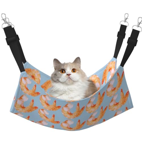 TTIGLHOH Glutton Shrimps Haustier-Hängematte für Katzen, Frettchen, weiches Bett, geeignet für Haustiere, Meerschweinchen, Hamster, Kätzchen TTIGLHOH Glutton Shrimps Haustier-Hängematte für Katzen, Frettchen, weiches Bett, geeignet für Haustiere, Meerschweinchen, Hamster, Kätzchen von TTIGLHOH