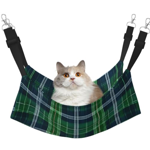 TTIGLHOH Haustier-Hängematte für Katzen, Frettchen, weiches Bett, geeignet für Haustiere, Meerschweinchen, Hamster, Kätzchen, Blau von TTIGLHOH