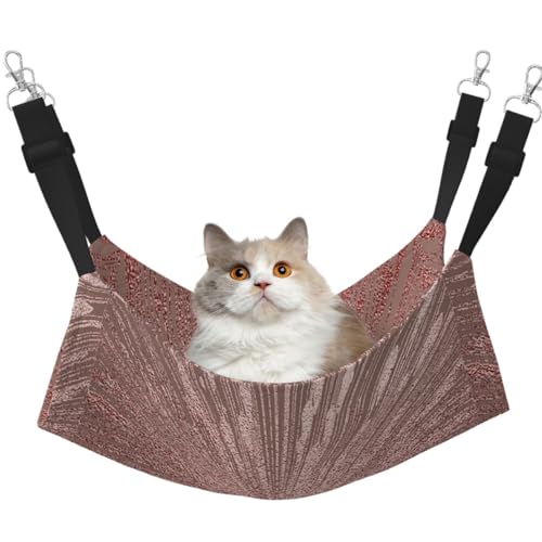 TTIGLHOH Haustier-Hängematte für Katzen, Frettchen, weiches Bett, geeignet für Haustiere, Meerschweinchen, Hamster, Kätzchen, Roségold TTIGLHOH Haustier-Hängematte für Katzen, Frettchen, weiches Bett, geeignet für Haustiere, Meerschweinchen, Hamster, Kätzchen, Roségold von TTIGLHOH