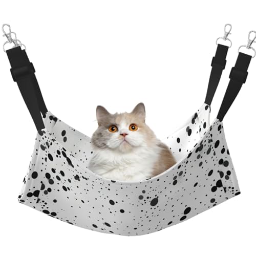 TTIGLHOH Haustier-Hängematte für Katzen, Frettchen, weiches Bett, geeignet für Meerschweinchen, Hamster, Kätzchen, Schwarz und Weiß TTIGLHOH Haustier-Hängematte für Katzen, Frettchen, weiches Bett, geeignet für Meerschweinchen, Hamster, Kätzchen, Schwarz und Weiß von TTIGLHOH