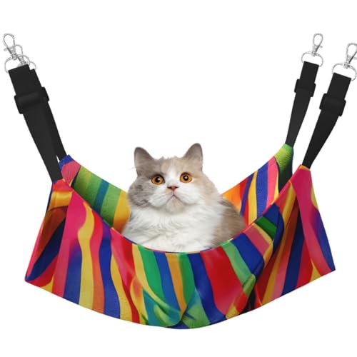 TTIGLHOH Haustier-Hängematte für Katzen, Frettchen, weiches Bett, geeignet für Meerschweinchen, Hamster, Kätzchen TTIGLHOH Haustier-Hängematte für Katzen, Frettchen, weiches Bett, geeignet für Meerschweinchen, Hamster, Kätzchen von TTIGLHOH