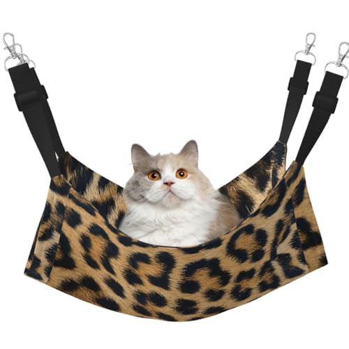 TTIGLHOH Haustier-Hängematte mit rauem Leopardenmuster, für Katzen, Frettchen, weiches Bett, geeignet für Haustiere, Meerschweinchen, Hamster, Kätzchen TTIGLHOH Haustier-Hängematte mit rauem Leopardenmuster, für Katzen, Frettchen, weiches Bett, geeignet für Haustiere, Meerschweinchen, Hamster, Kätzchen von TTIGLHOH
